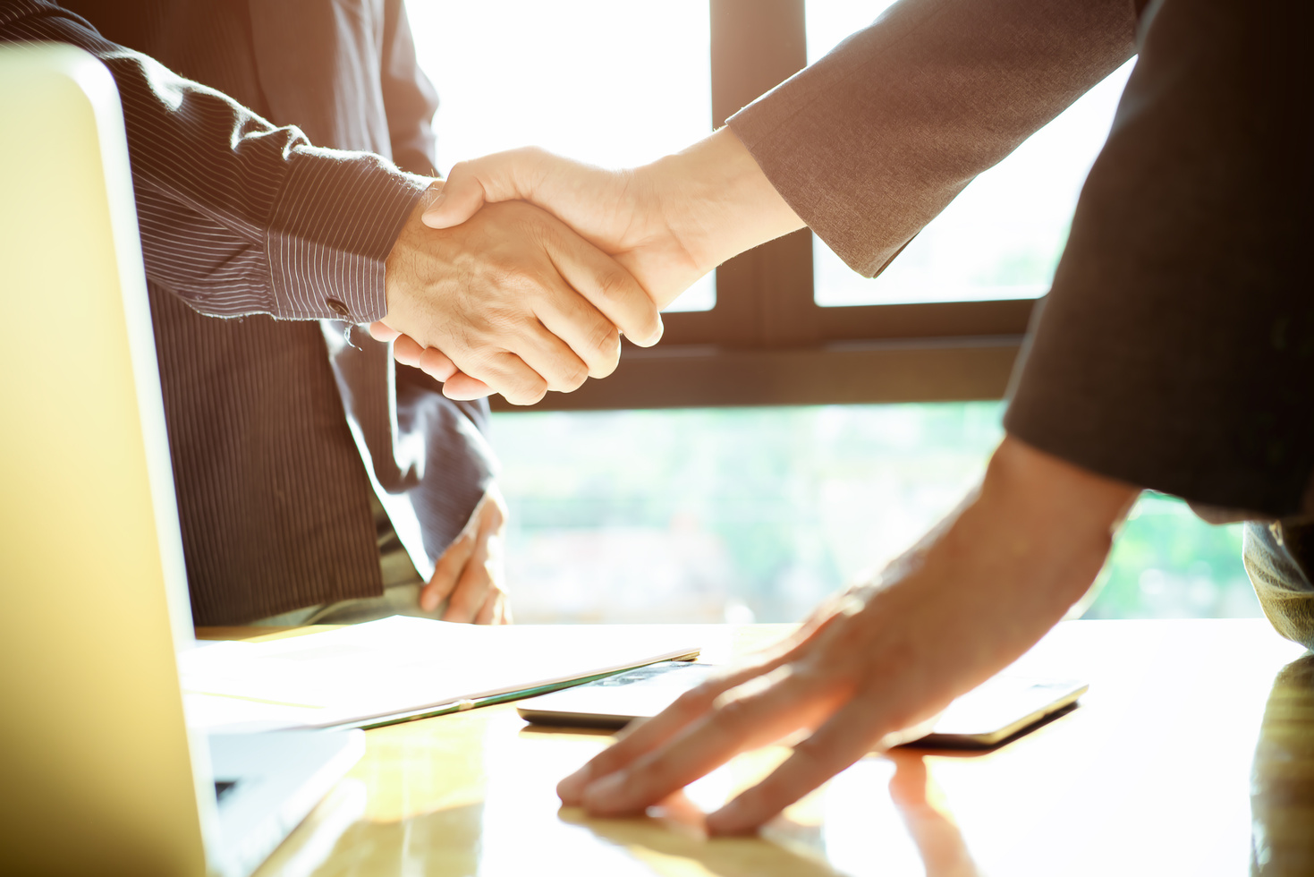 Handshake Between Business People